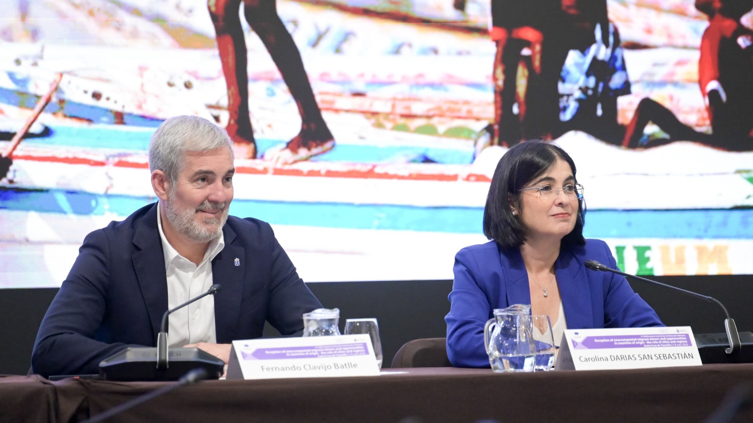 Clavijo y Darias convierten Canarias en el epicentro del debate migratorio europeo