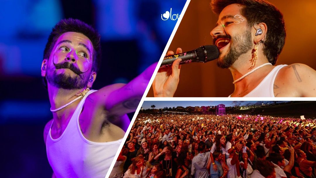 Camilo se gana a los 15.000 presentes en Adeje gozando en su concierto 'Nuestro lugar feliz'