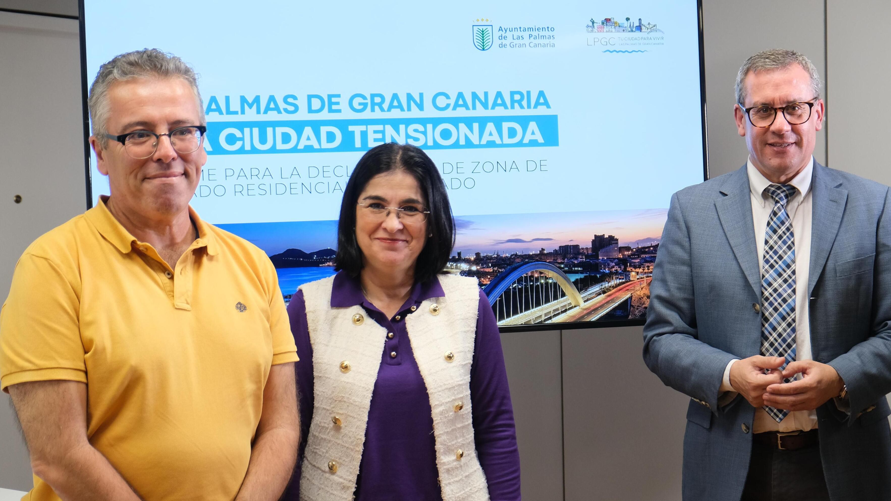 Darias presenta un informe que acredita que Las Palmas de Gran Canaria puede declararse zona residencial tensionada 