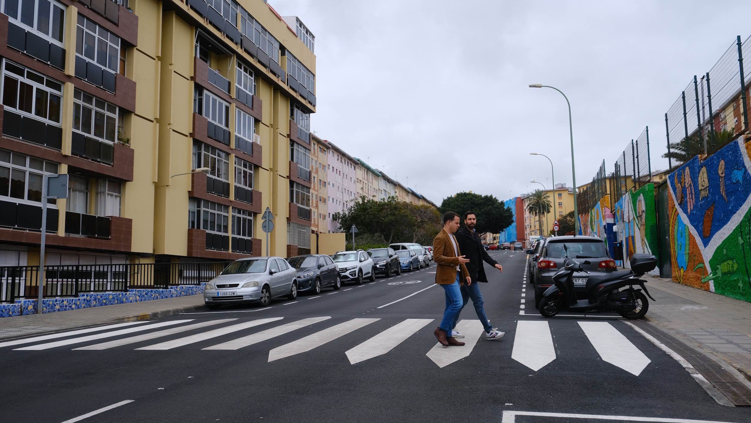 La calle Mariucha en el barrio de Schamann estrena su nuevo asfalto