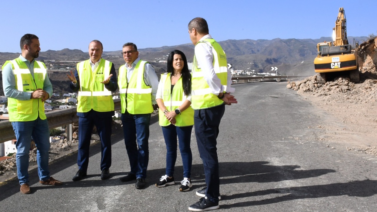 Comienza la segunda fase de las obras para ampliar el ancho de la carretera de Telde a Valsequillo