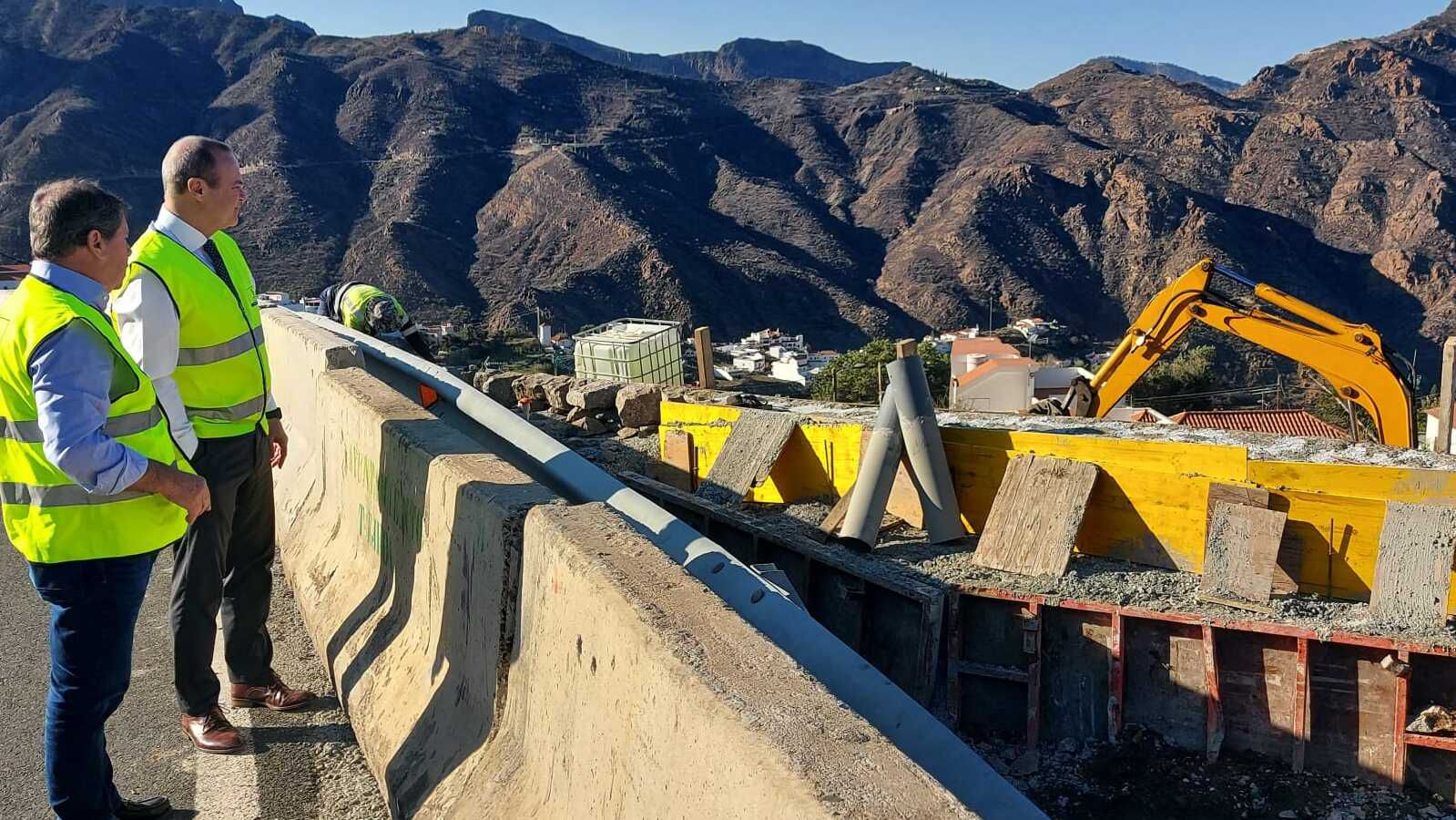 Comienzan las obras de ampliación del acceso a Tejeda