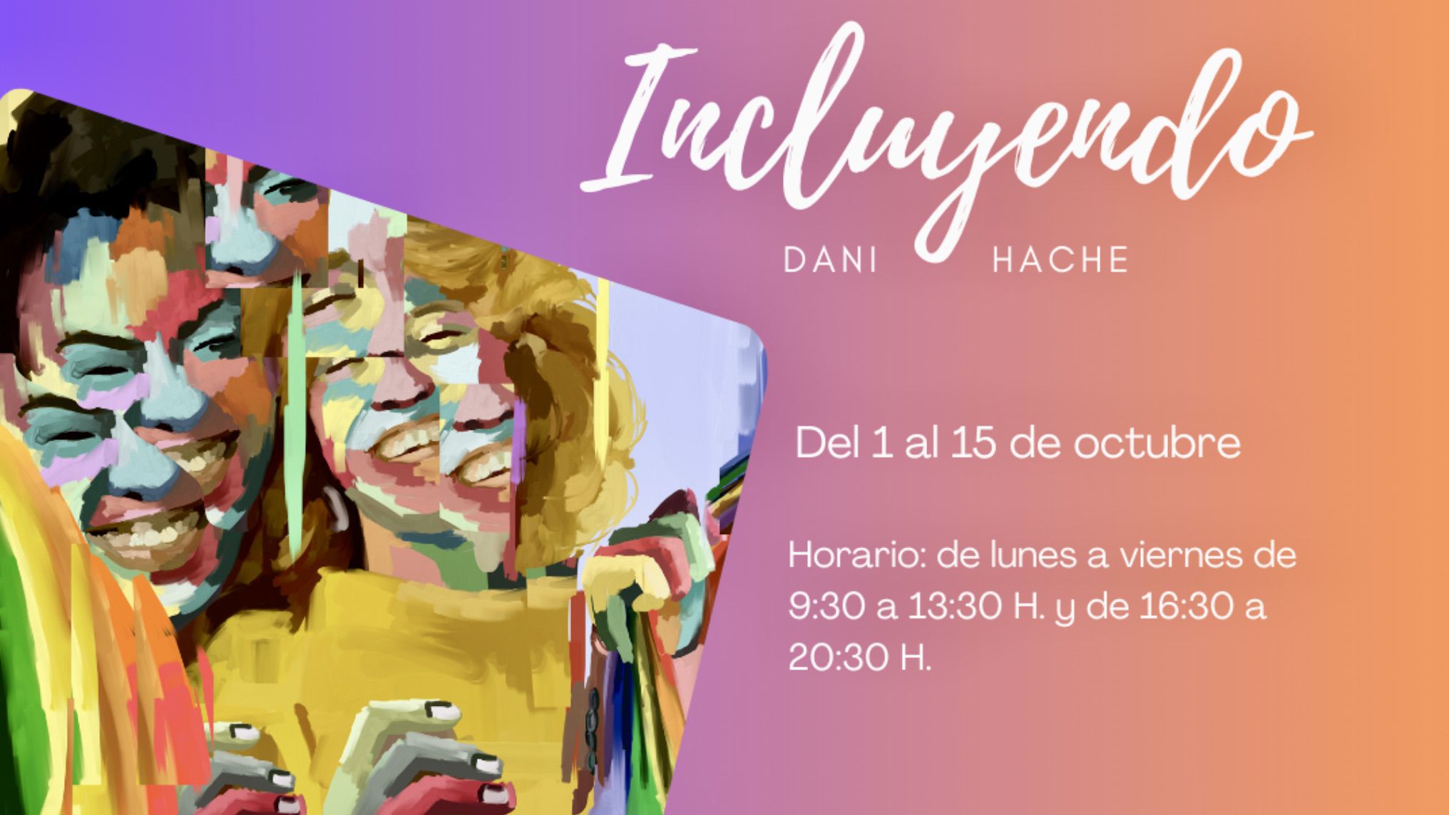 El mural 'Incluyendo' que reivindica la visibilidad LGTBIQ+ estará expuesto en la Biblioteca Josefina de la Torre