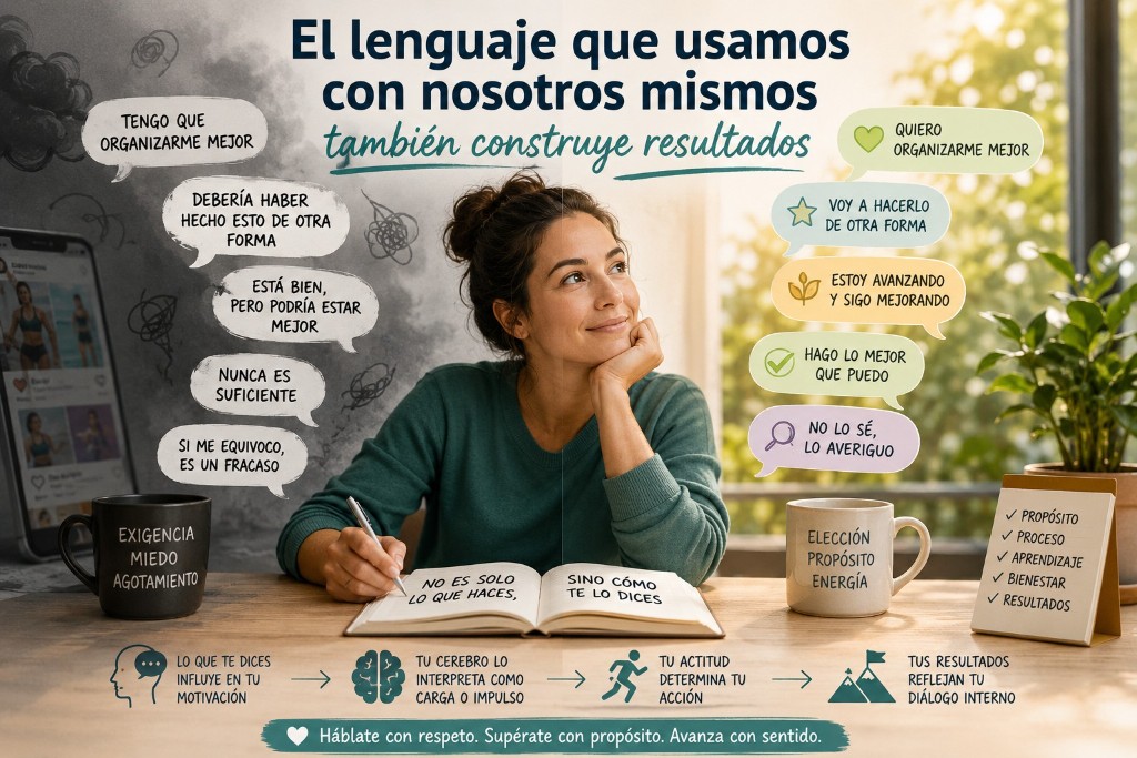 El lenguaje que usamos con nosotros mismos también construye resultados