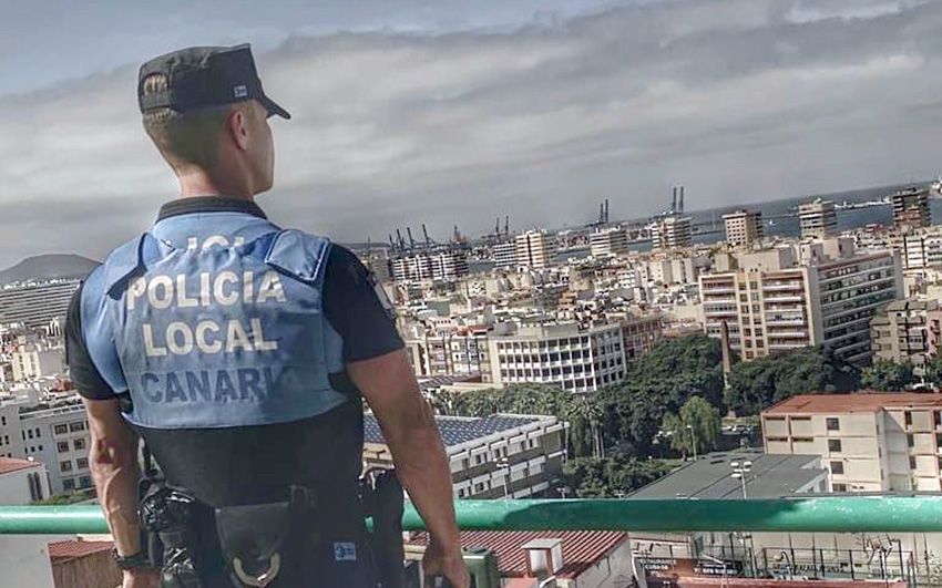 Detenido un motorista que arrolló a un policía local de Las Palmas