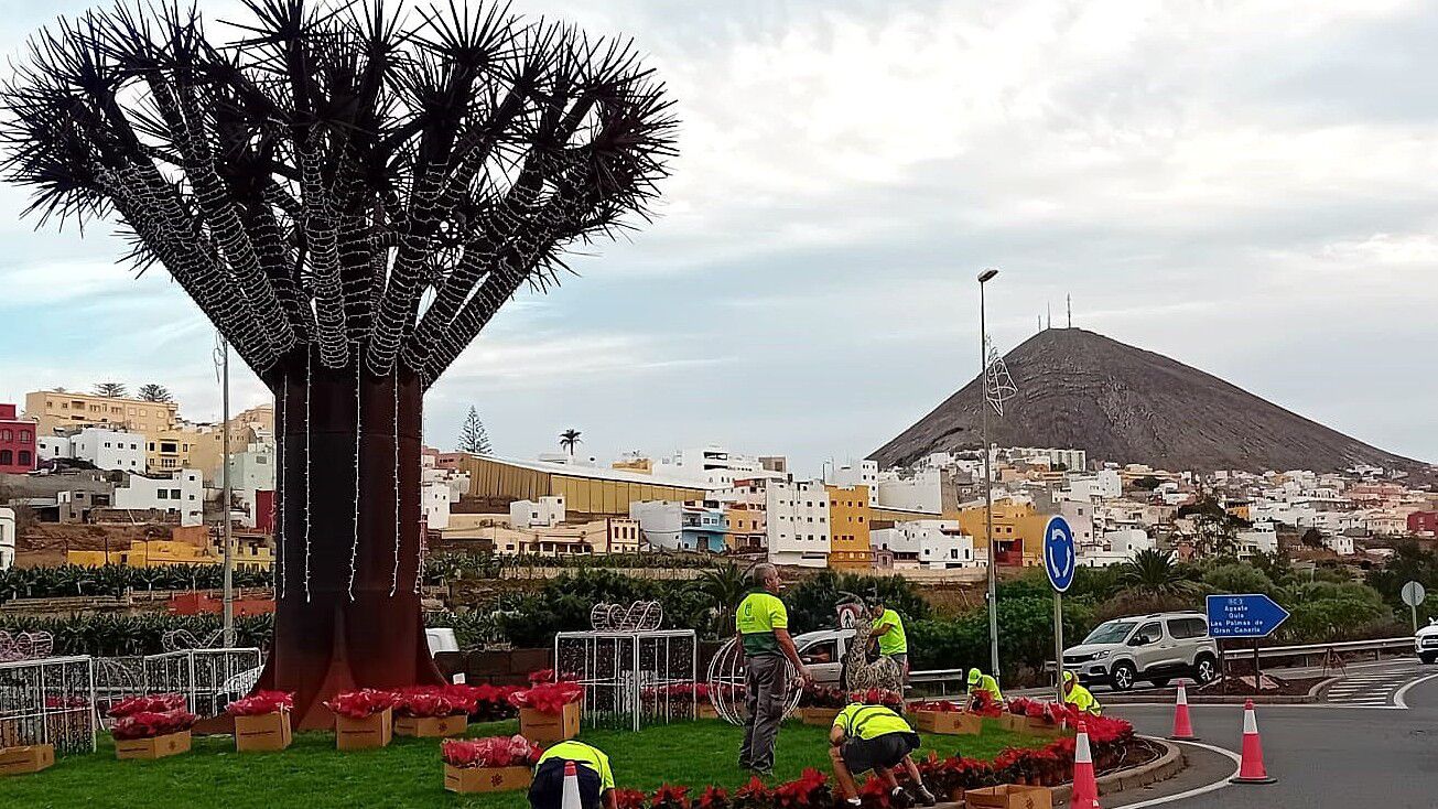 Gáldar culmina la mejora de vías rurales, jardines y barranqueras