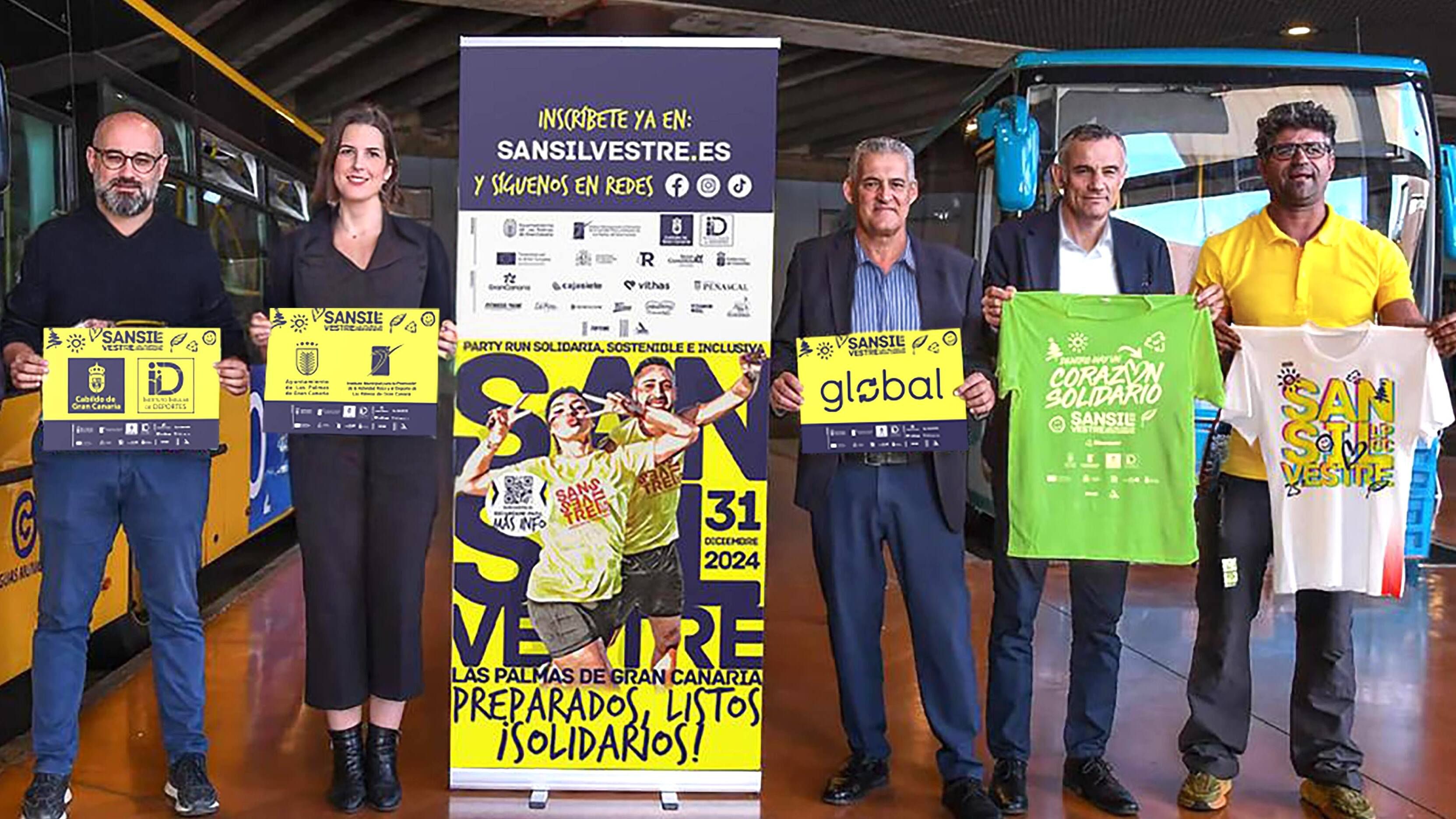 Guaguas gratis para los participantes en la San Silvestre de Las Palmas