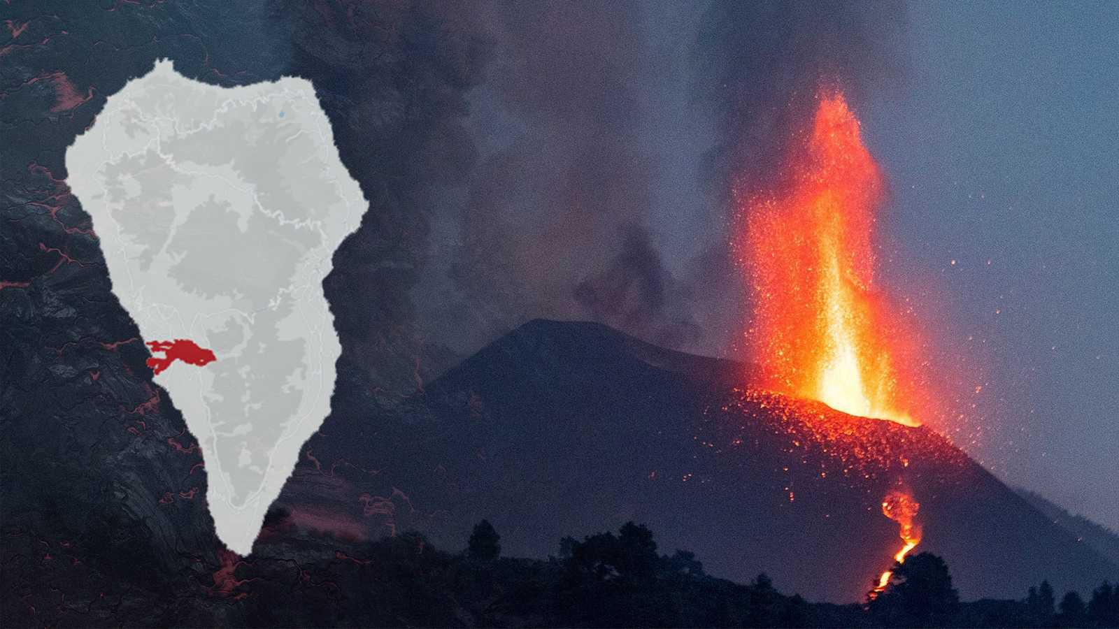 Día 65 desde el comienzo de la erupción del volcán. Persiste la emisión estromboliana y coladas activas en varias zonas