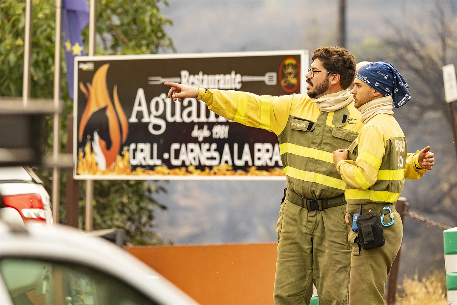 Mejores expectativas para el fuego en Tenerife, que llega a 13.833 ha y preocupa  Izaña