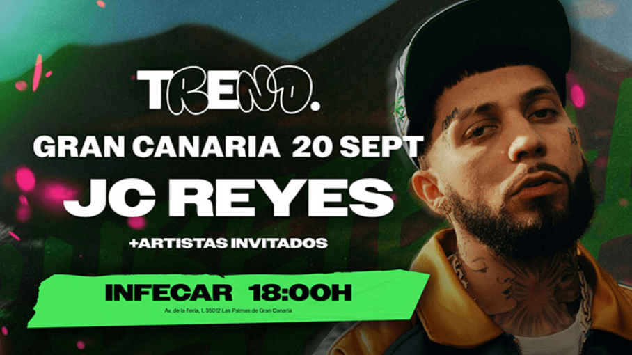 JC Reyes en concierto en Gran Canaria el 20 de septiembre en INFECAR