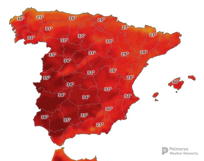 La ola de calor activa hoy de nuevo los avisos en todas las CCAA menos en Canarias, con temperaturas de hasta 45ºC